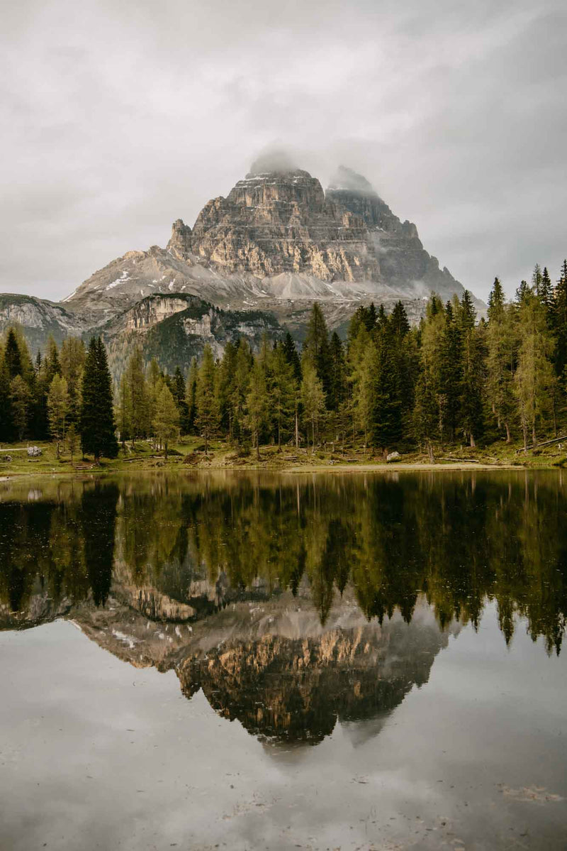 Dolomites Reflection Vertical